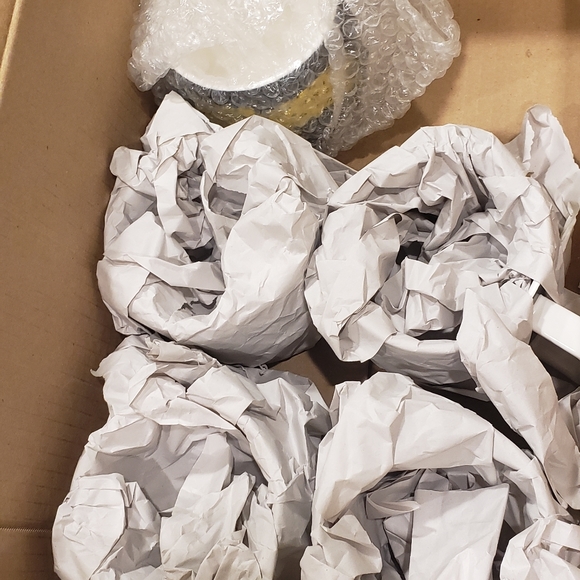 Set of 5 leopard wide style mugs - Picture 4 of 4